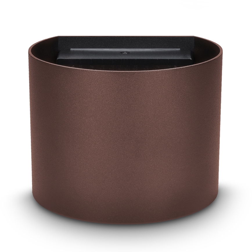 Brilagi - LED väline seinavalgusti RONDO LED/6W/230V pruun IP54