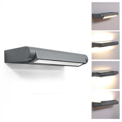 Brilagi - SALERNO LED välisseinavalgusti 12W/230V, 35,5 cm, antratsiit, IP65