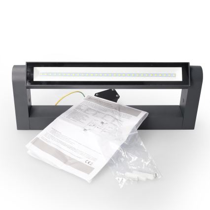 Brilagi - SALERNO LED välisseinavalgusti 12W/230V, 35,5 cm, antratsiit, IP65