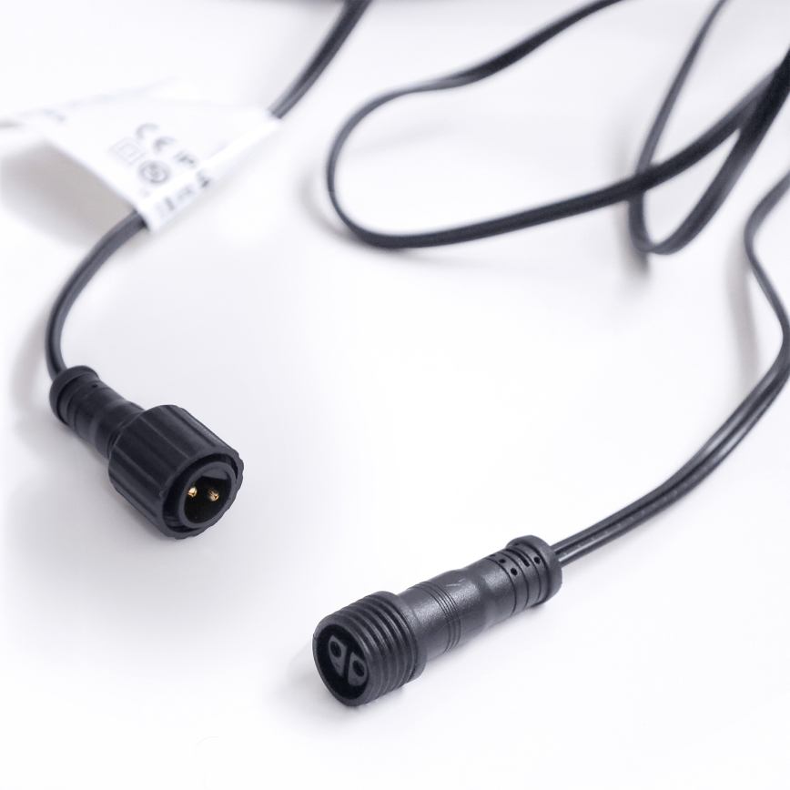 Brilagi - LED väljas kasutatav dekoratiivne valguskett GIRLANDA 10xE12/0,6W/230V 8m must IP44 soe valge