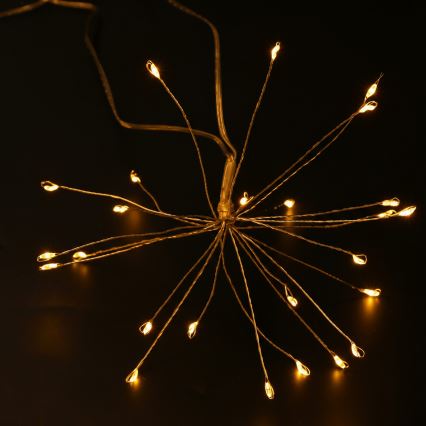 Brilagi - LED-välisjõulukett 150xLED 5m IP44 soe valge, ilutulestiku efekt