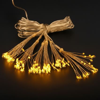 Brilagi - LED-välisjõulukett 150xLED 5m IP44 soe valge, ilutulestiku efekt