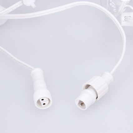 Brilagi - LED väljas kasutatav dekoratiivne valguskett GIRLANDA 10xE12/0,6W/230V 8m valge IP44 soe valge