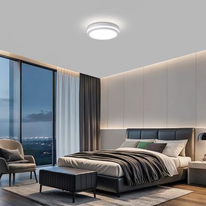 Brilagi - LED välislaelamp BENE 24W/230V Ø 26 cm valge IP54