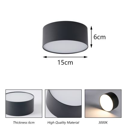 BRILAGI - LED välislaelamp FORIS LED/20W/230V, läbimõõt 15 cm, valge, IP44