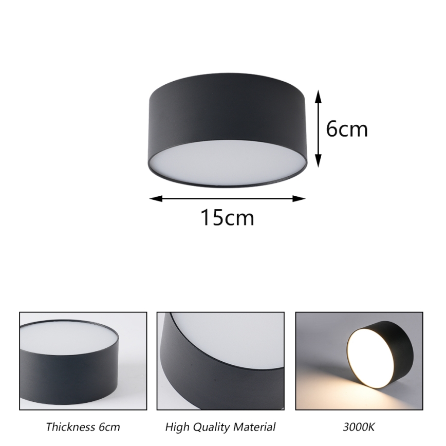 BRILAGI - LED välislaelamp FORIS LED/20W/230V, läbimõõt 15 cm, valge, IP44