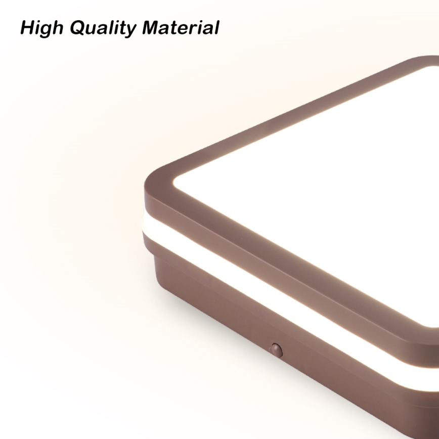 Brilagi - LED välilaevalgusti BENE LED/24W/230V 26x26 cm pruun IP54