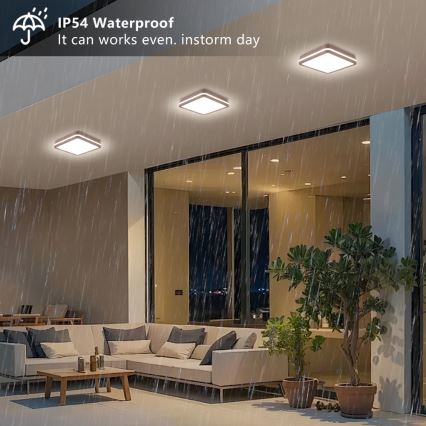 Brilagi - LED välilaevalgusti BENE LED/24W/230V 26x26 cm pruun IP54