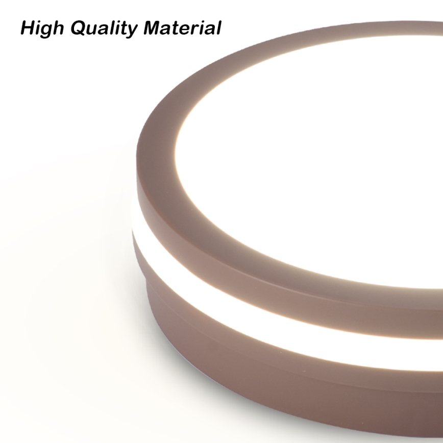 Brilagi - LED-välislaevalgusti BENE LED/24W/230V läbimõõt 26 cm pruun IP54