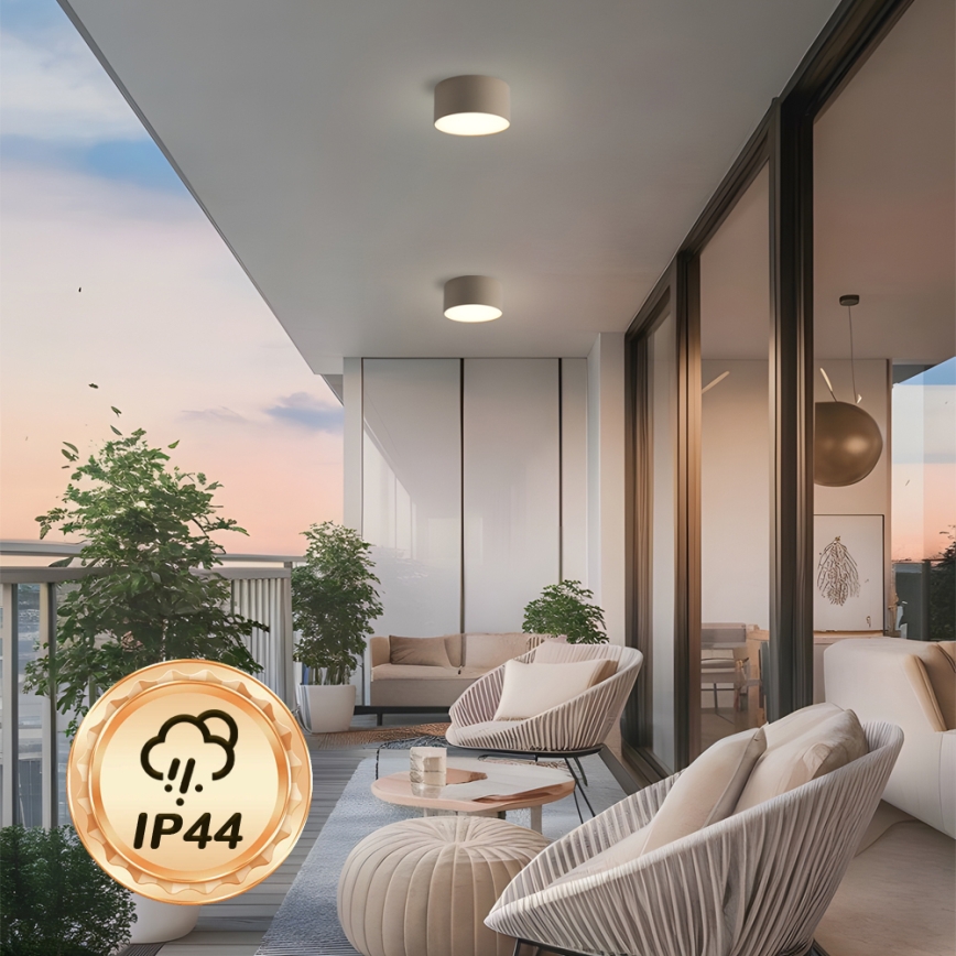 BRILAGI - LED Välislaevalgusti FORIS LED/14W/230V läbimõõt 12 cm beež IP44