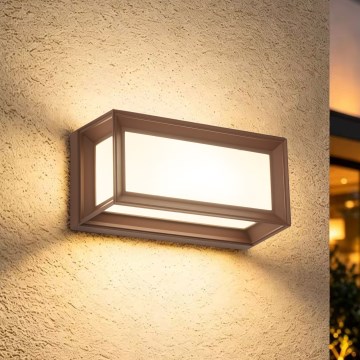 Brilagi - LED välisseina valgusti anduriga PARKER LED/12W/230V pruun IP44