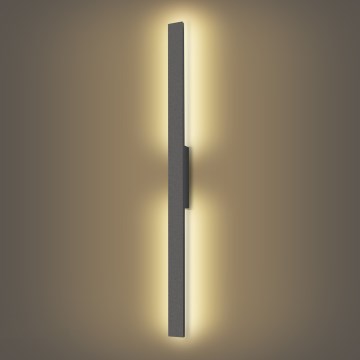 Brilagi - LED välisseinale kinnitatav seinavalgusti LUNA LED/24W/230V 3000K IP65 100 cm antratsiit CRI 90