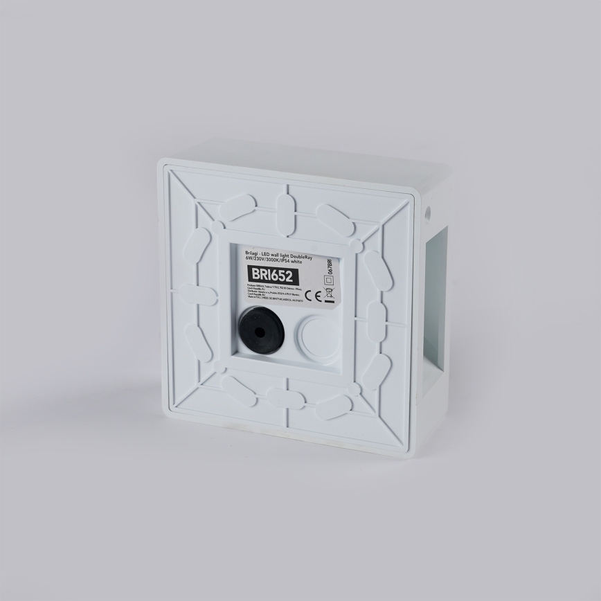 Brilagi - LED välisseinale mõeldud seinavalgusti DOUBLERAY LED/6W/230V valge IP54