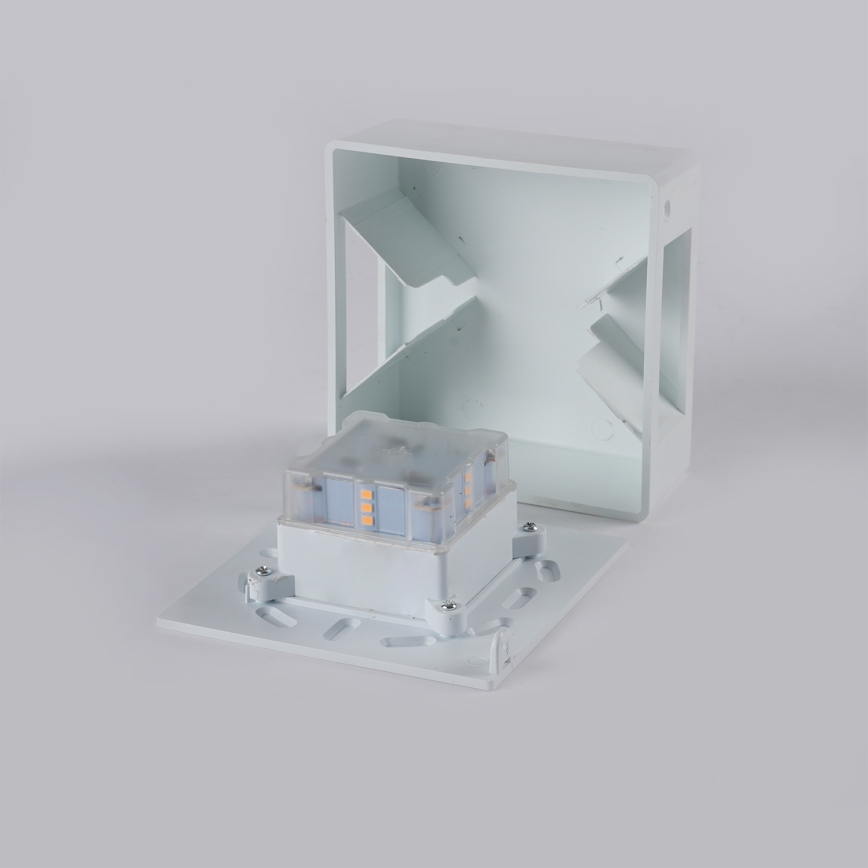 Brilagi - LED välisseinale mõeldud seinavalgusti DOUBLERAY LED/6W/230V valge IP54