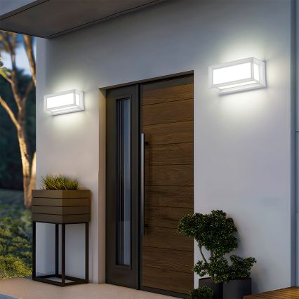 Brilagi - LED-välisseinale mõeldud seinavalgusti PARKER LED/12W/230V valge IP44