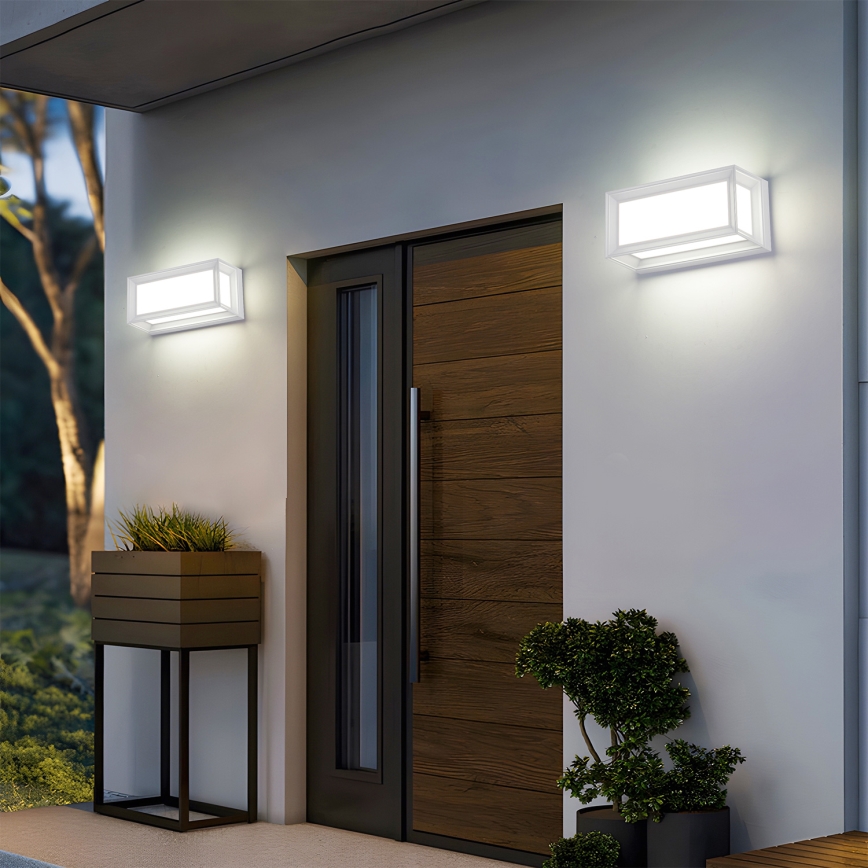 Brilagi - LED-välisseinale mõeldud seinavalgusti PARKER LED/12W/230V valge IP44