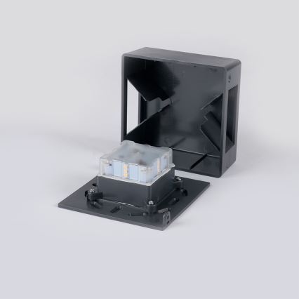 Brilagi - LED välisseinale paigaldatav seinavalgusti DOUBLERAY LED/6W/230V antratsiit IP54