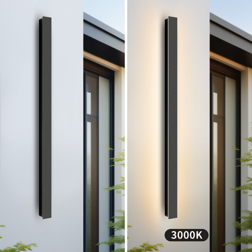 Brilagi - LED välisseinavalgusti LINEAR LED/22W/230V 3000K IP65 100 cm must CRI 90