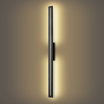 Brilagi - LED välisseinale paigaldatav seinavalgusti LINEO LED/24W/230V 3000K IP65 100 cm must