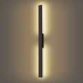 Brilagi - LED välisseinale paigaldatav seinavalgusti LUNA LED/24W/230V 3000K IP65 100 cm must
