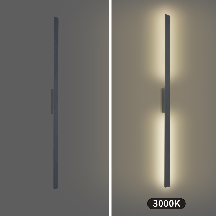 Brilagi - LED välisseinavalgusti LUNA LED/30W/230V 3000K IP65 150 cm antratsiit CRI 90
