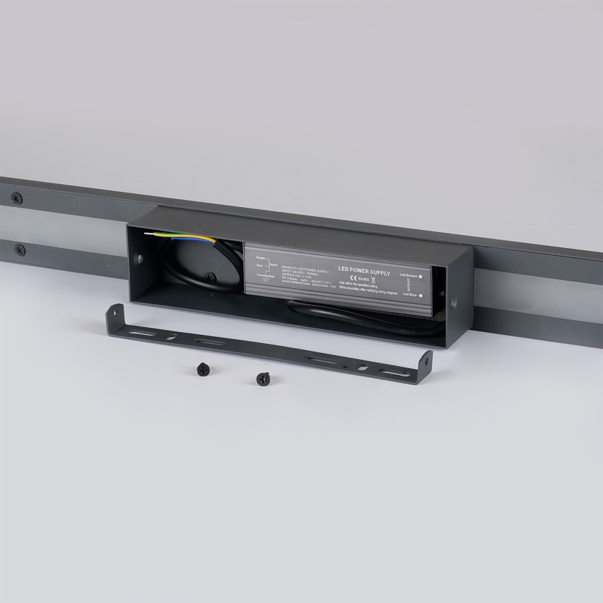 Brilagi - LED välisseinavalgusti LUNA LED/30W/230V 3000K IP65 150 cm antratsiit CRI 90