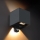 Brilagi - LED välisseinavalgusti anduriga CUBE LED/6W/230V antratsiit IP65