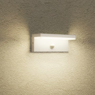 Brilagi - LED välisseinavalgusti anduriga TESSI LED/10W/230V valge IP54