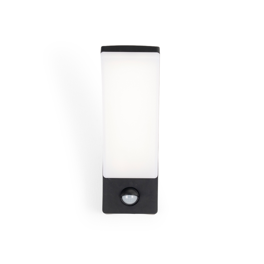 BRILAGI - LED välisvalgusti seinale liikumis- ja hämarusanduriga ARCELO LED/12W/230V IP65 must