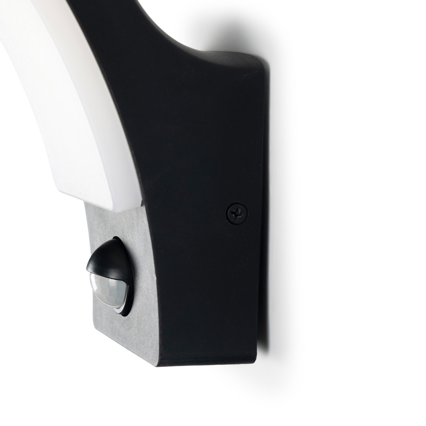 BRILAGI - LED välisvalgusti seinale liikumis- ja hämarusanduriga ARCELO LED/12W/230V IP65 must