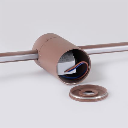 Brilagi - LED välisseinavalgusti AURA LED/12W/230V 3000K IP54 65 cm pruun CRI 90