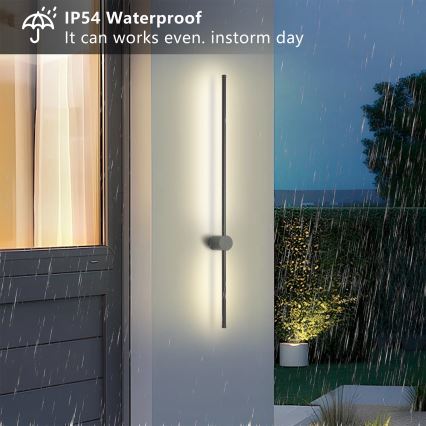 Brilagi - LED välisseinavalgusti AURA LED/20W/230V 3000K IP54 97 cm antratsiit CRI 90