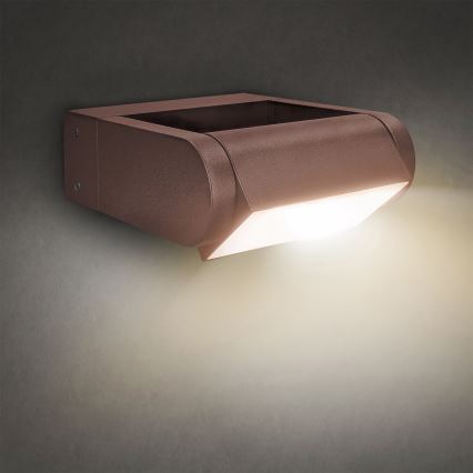 Brilagi - LED välisseinavalgusti CROTONE LED/7W/230V pruun IP54