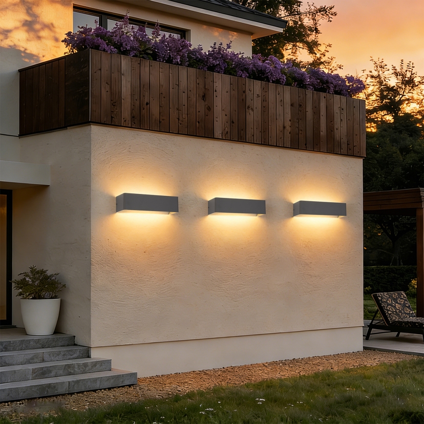 Brilagi - LED välisseinavalgusti DONNANI LED/12W/230V 30 cm antratsiit IP44