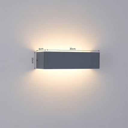 Brilagi - LED välisseinavalgusti DONNANI LED/12W/230V 30 cm antratsiit IP44