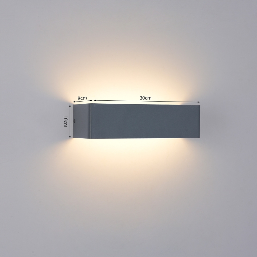 Brilagi - LED välisseinavalgusti DONNANI LED/12W/230V 30 cm antratsiit IP44