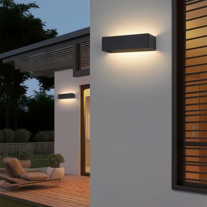 Brilagi - LED välisseinavalgusti DONNANI LED/12W/230V 30 cm must IP44