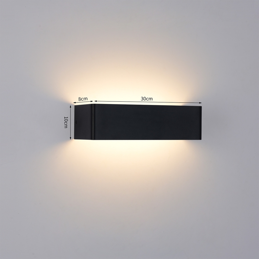 Brilagi - LED välisseinavalgusti DONNANI LED/12W/230V 30 cm must IP44
