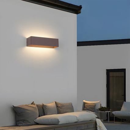 Brilagi - LED välisseinavalgusti DONNANI LED/12W/230V 30 cm pruun IP44