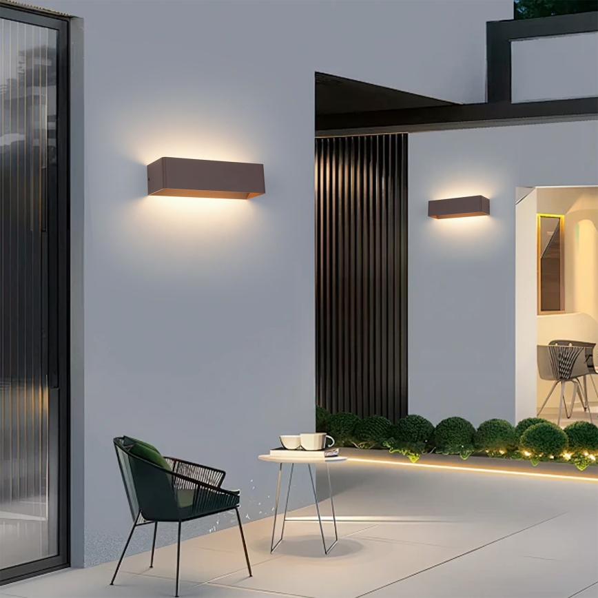 Brilagi - LED välisseinavalgusti DONNANI LED/12W/230V 30 cm pruun IP44
