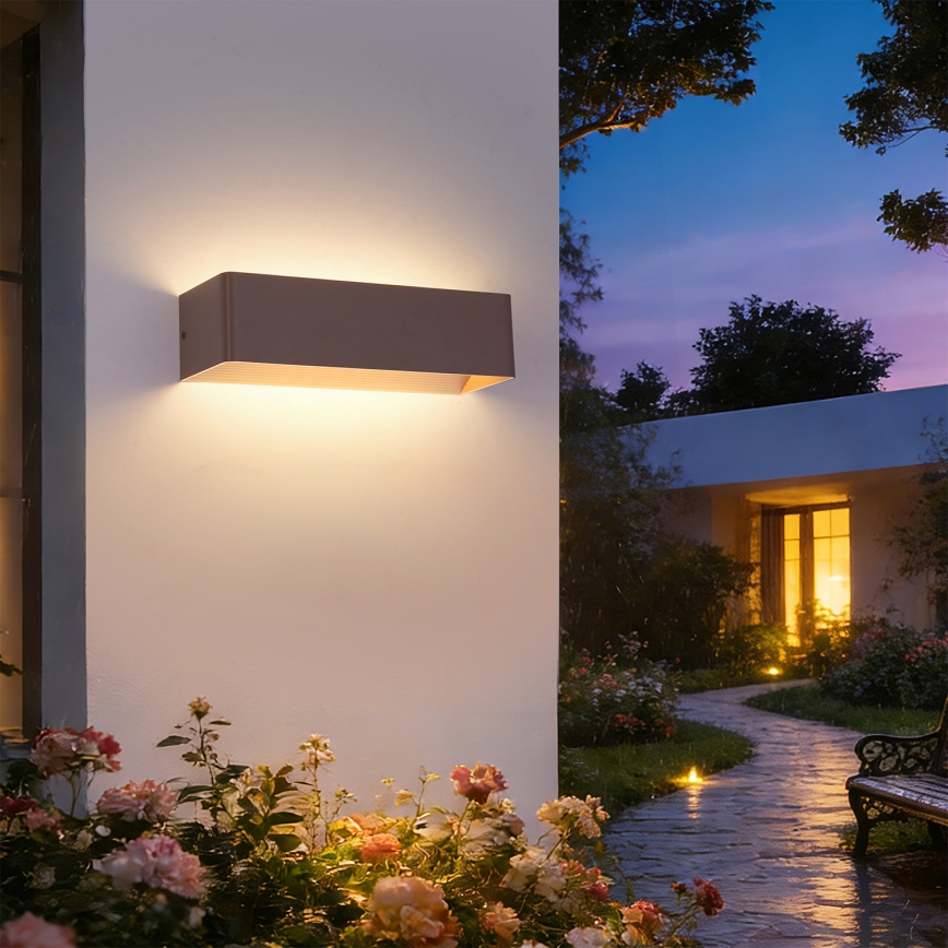 Brilagi - LED välisseinavalgusti DONNANI LED/12W/230V 30 cm pruun IP44