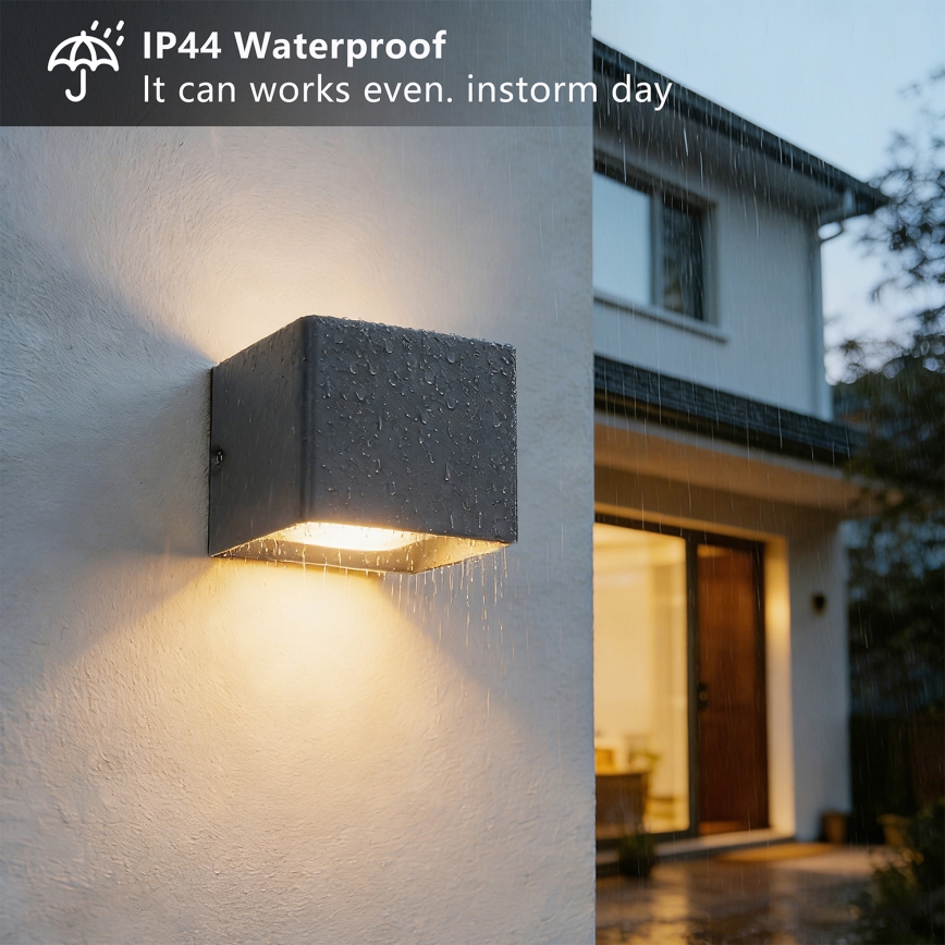 Brilagi - LED välisseinavalgusti DONNANI LED/5W/230V 10 cm antratsiit IP44