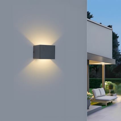 Brilagi - LED välisseinavalgusti DONNANI LED/5W/230V 10 cm antratsiit IP44