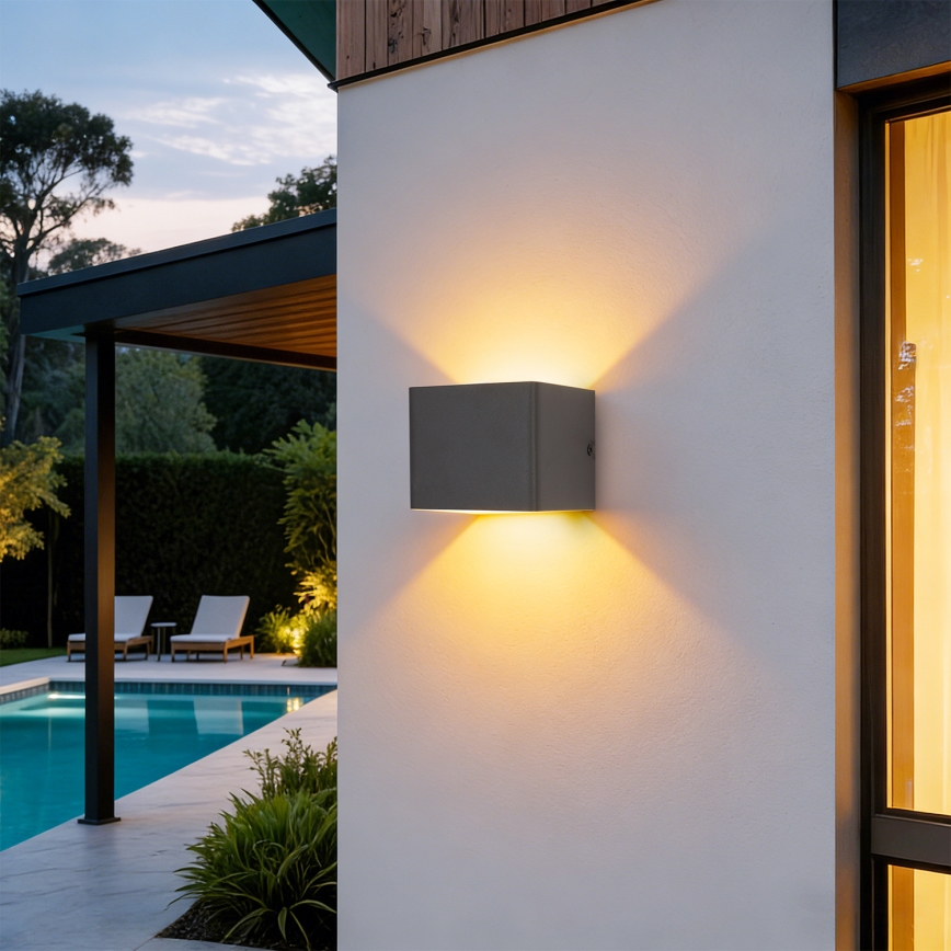 Brilagi - LED välisseinavalgusti DONNANI LED/5W/230V 10 cm antratsiit IP44
