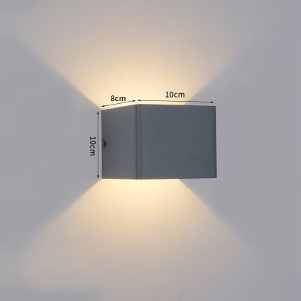 Brilagi - LED välisseinavalgusti DONNANI LED/5W/230V 10 cm antratsiit IP44