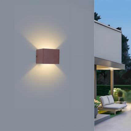 Brilagi - LED välisseinavalgusti DONNANI LED/5W/230V 10 cm pruun IP44