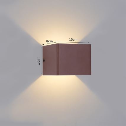 Brilagi - LED välisseinavalgusti DONNANI LED/5W/230V 10 cm pruun IP44