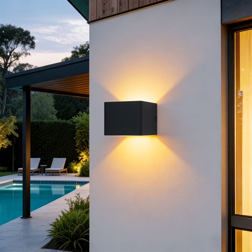 Brilagi - LED välisseinavalgusti DONNANI LED/5W/230V must IP44