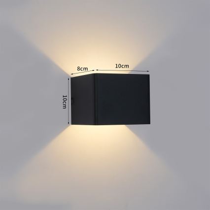 Brilagi - LED välisseinavalgusti DONNANI LED/5W/230V must IP44