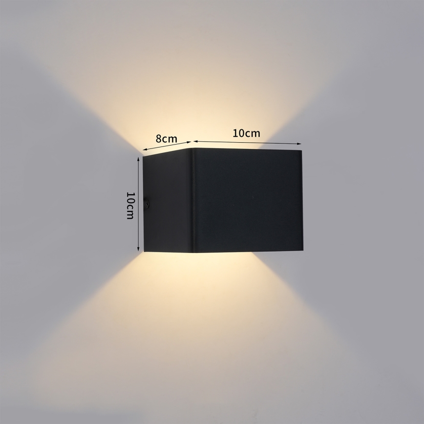 Brilagi - LED välisseinavalgusti DONNANI LED/5W/230V must IP44